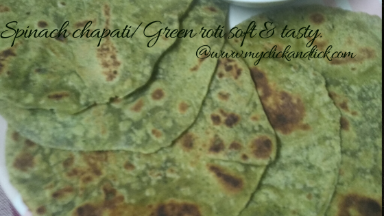 100% HEALTHY SPINACH CHAPATHI/ GREEN ROTI